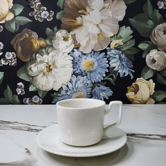 White Tea Cups (Pack Of Six)